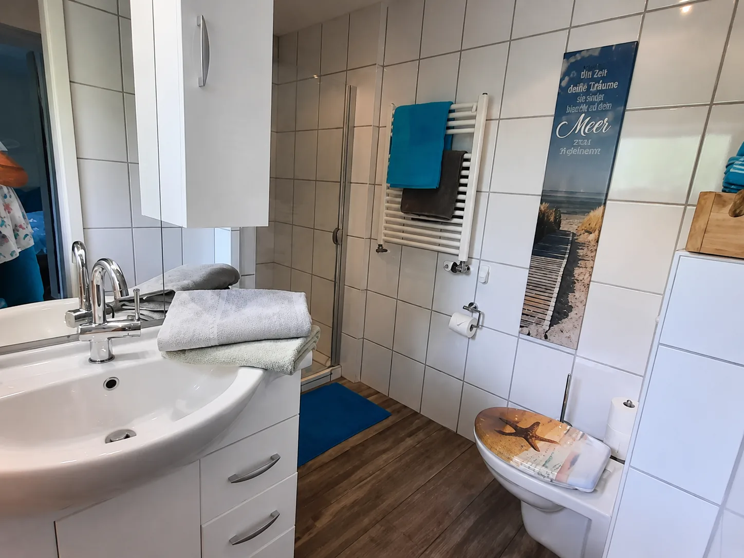Badezimmer im Ferienhaus Meernah