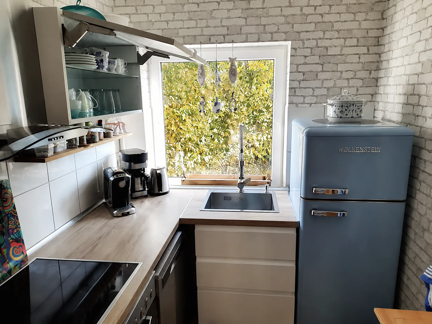 Küche im Ferienhaus Meernah in Scharbeutz