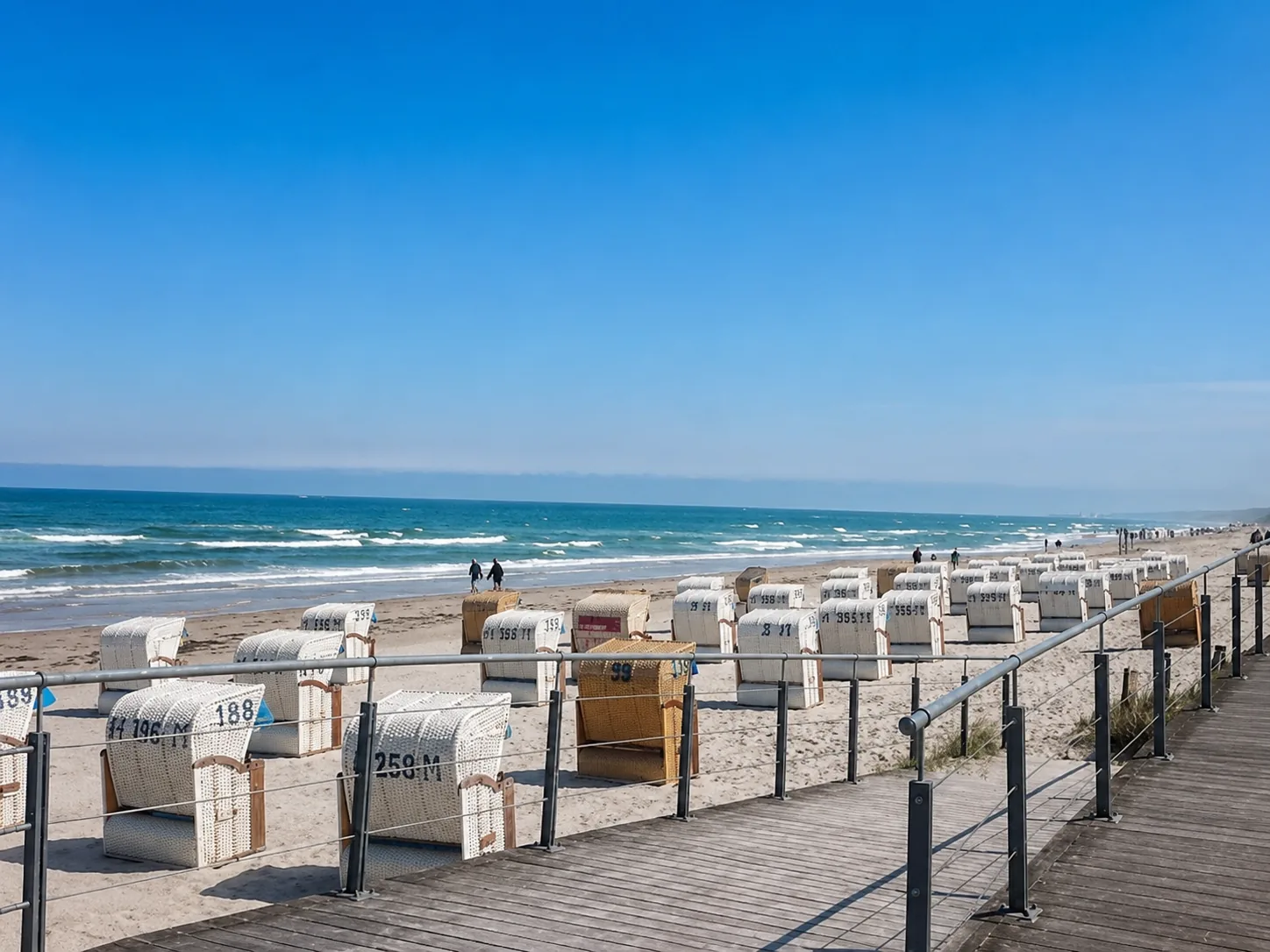 Ostseestrand in Scharbeutz mit Strandkörben
